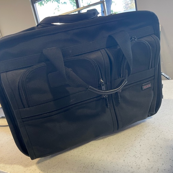 Tumi Bags Tumi Wheeled Black Ballistic Nylon Briefcase Laptop Rolling Luggage 7 Poshmark